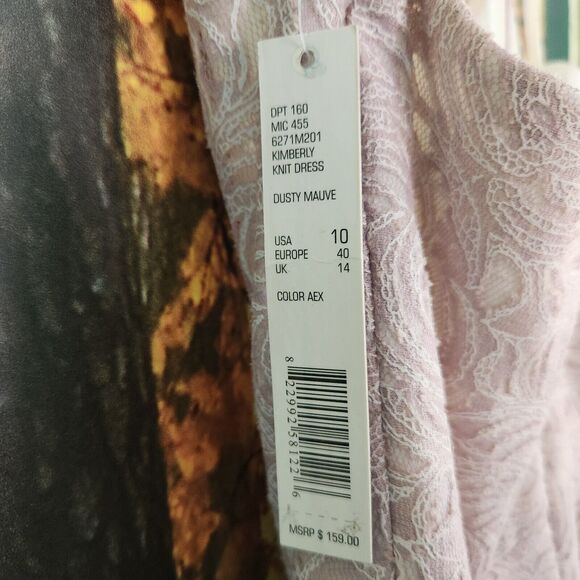 Gianni Bini Womens 10 Kimberly Knit Dress Formal Lined VNeck Spaghetti Pink - Picture 6 of 14